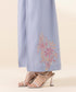 Unstitched Women's Embroidered Cotton Jacquard Blue Two Piece Suit